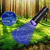 Ліхтар ультрафіолетовий 9 LED UV / УФ ліхтарик / 395-400 нм / ліхтар UV LED / плюс батарейки, фото 8