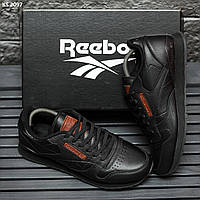 Кросівки чоловічі чорні шкіряні 45 46 Reebok Classic