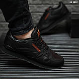 Кросівки чоловічі чорні шкіряні 45 46 Reebok Classic, фото 4