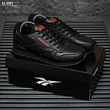Кросівки чоловічі чорні шкіряні 45 46 Reebok Classic, фото 6