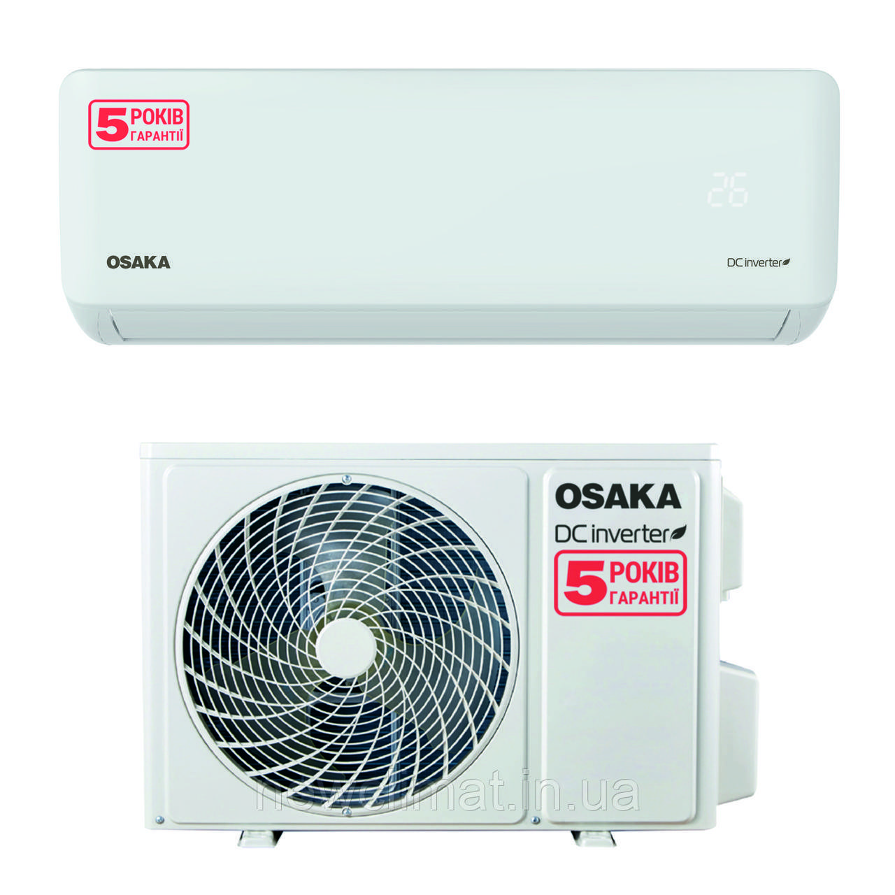 Кондиціонер Osaka STV-12HH на 35 м² до -15°C
