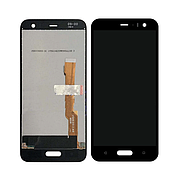 Дисплей (екран) для HTC U11 Life + тачскрин, чорний, Brilliant Black