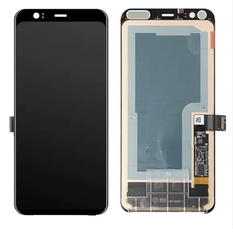 Дисплей (екран) для Google Pixel 4 + touchscreen, чорний, P-OLED, оригінал (54) переклеєне скло, фото 1