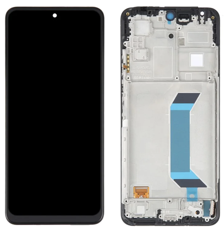 Дисплей (екран) для Xiaomi Poco X5 5G/Redmi Note 12 5G + touchscreen, чорний, TFT, з передньою панеллю, фото 1