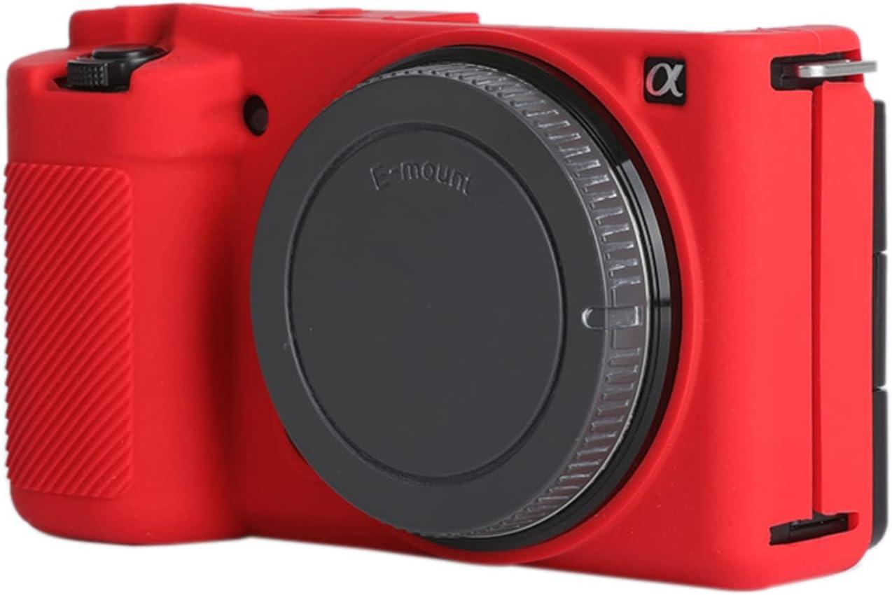 Захисний силіконовий чохол для фотоапаратів SONY ZV-E10 — червоний