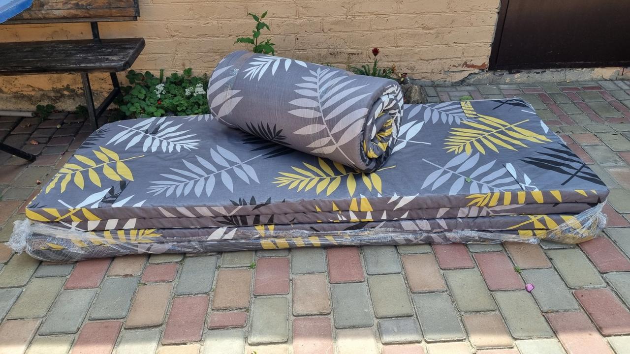 Матрац поролоновий для розкладачки 187х75х5 см, фото 1