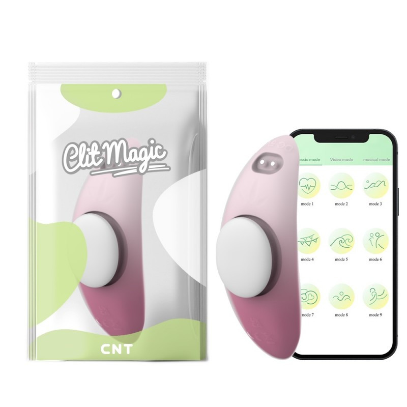 Накладний вібростимулятор Sweet Bomb Panty Vibe App Version White Pink kitty.in.ua, фото 1