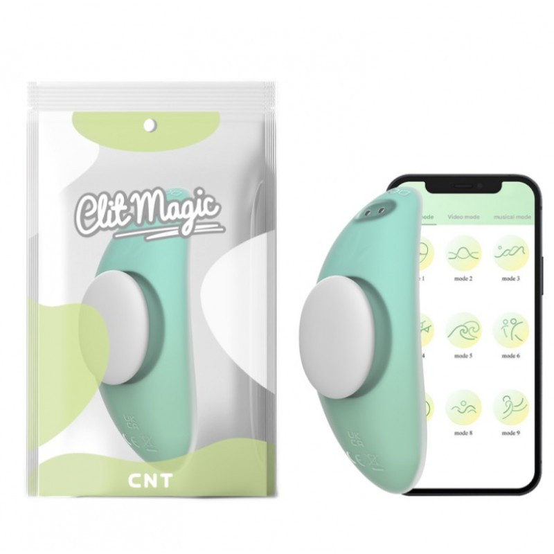Накладний вібростимулятор Sweet Bomb Panty Vibe App Version Cyan kitty.in.ua, фото 1
