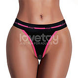 Вібростимулятор в трусиках Printed Vibrating Sexy Panties Black Medium kitty.in.ua, фото 3