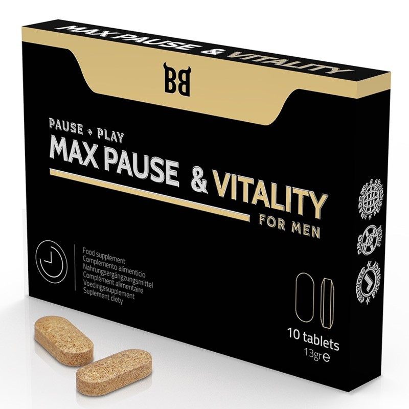 Препарат для затримки оргазма Blackbull Max Pause Vitality Retardant, 10 капсул kitty.in.ua, фото 1