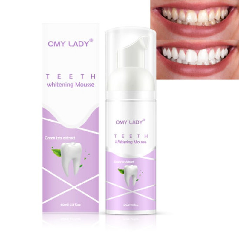 Зубна паста для відбілювання зубів Omy Lady Teeth Whitening Mousse, 60мл kitty.in.ua, фото 1