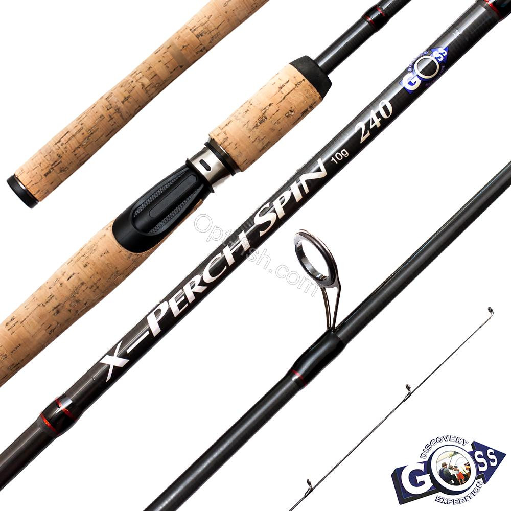 Спінінгове вудлище шт2 Goss X-Perch Spin A12-240 0-10g 2,4 м *, фото 1