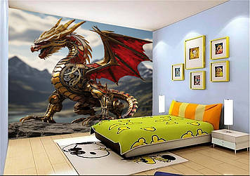 Дитячі Фото Шпалери з драконом "Дракон трансформер" - Будь-який розмір! Читаємо опис!