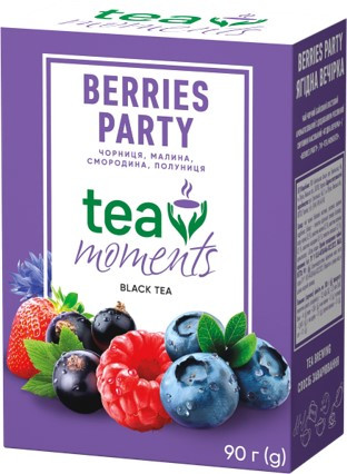 Чай чорний з ягодами Tea Moments Berries Party 90 грамів