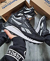 Кросівки чоловічі чорно-білі 42 43 44 Reebok Classic
