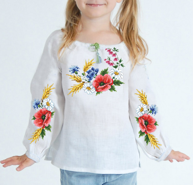 Заготовка вишиванки для дівчинки № 133-БД, фото 1