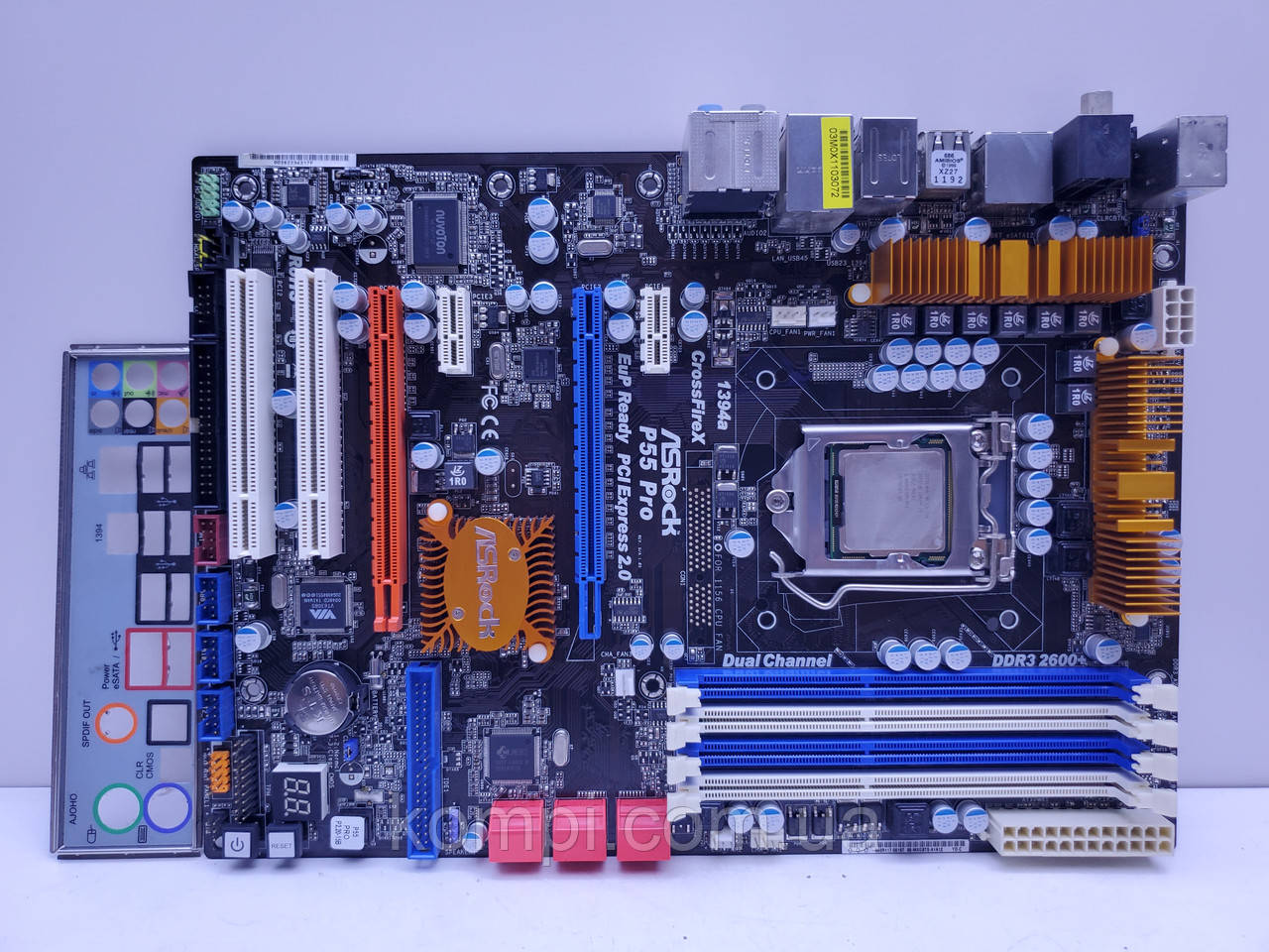 Материнська плата s1156 ASRock P55 Pro (Socket 1156, +i5 750, DDR3, б/у)