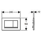 Кнопка зливу для інсталяції GEBERIT подвійна біла 114394 115.883.11.1, фото 2
