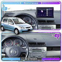 Магнітола Lesko для Mazda Demio II (DY) Рестайлінг 2005-2007 IPS 10" 4/64Gb CarPlay 4G Wi-Fi GPS Prime 3шт, фото 4