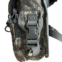 Сумка тактична на стегно AOKALI Outdoor A90 ACU Digital Sand з кишенями 12 шт., фото 4