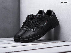 Кросівки чоловічі чорні шкіряні 45 Reebok Workout Plus