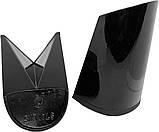 Підбор жіночий пластиковий 9545 р.2 Висота без набійки 9,2 см Чорний, фото 3