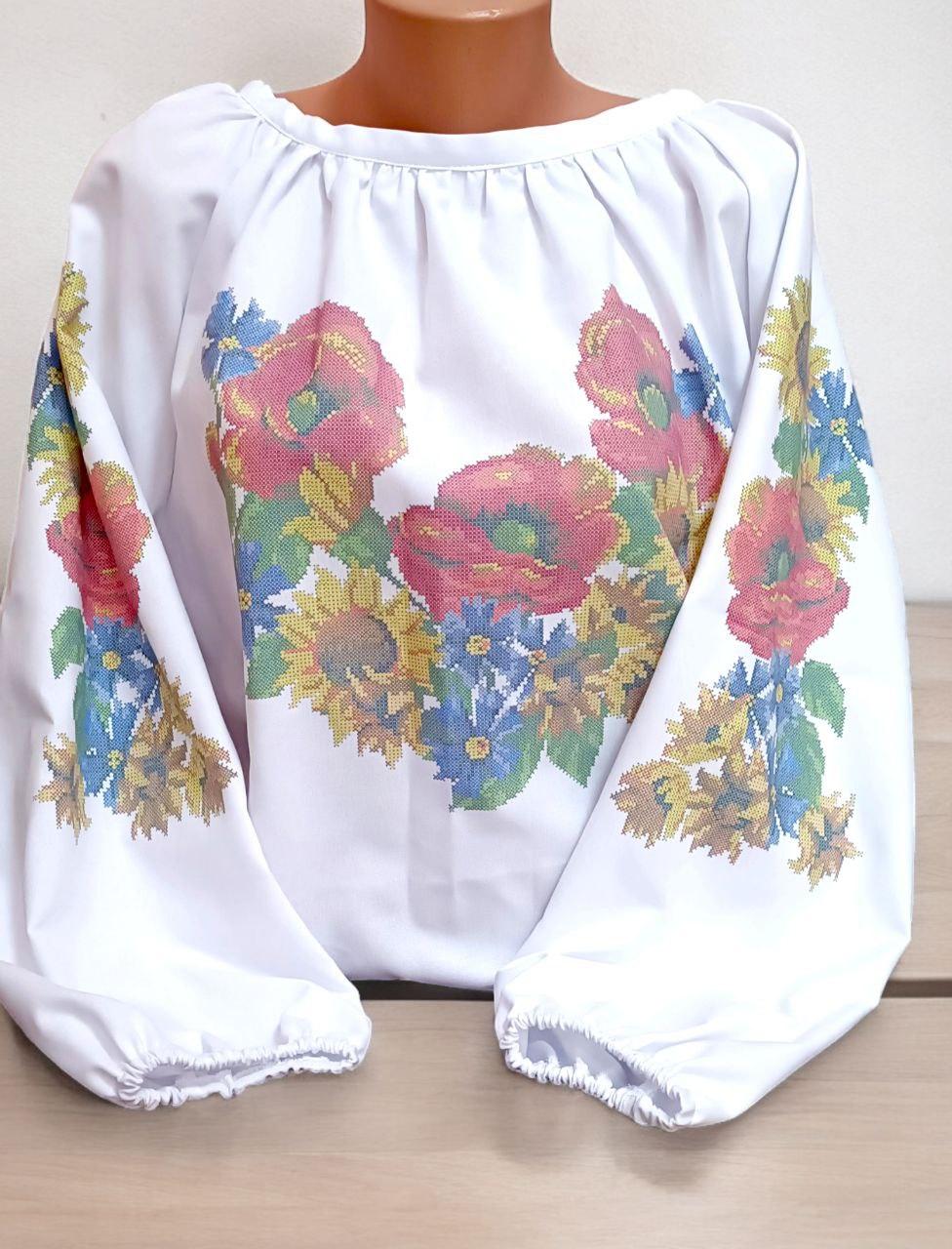 Пошита заготовка жіночої вишиванки  № 030.1-ПЖС, фото 1