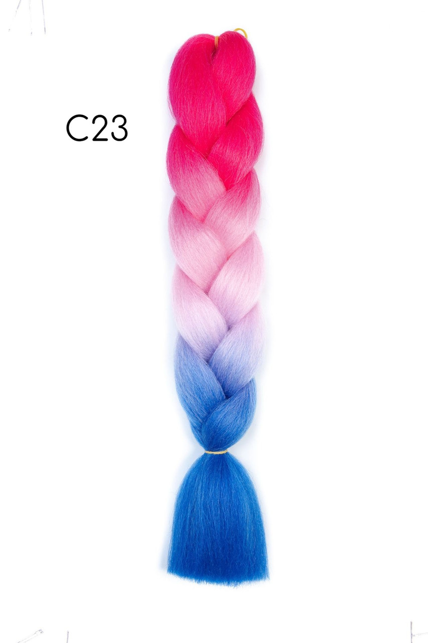 Канекалон омбре C23 60 см триколірний