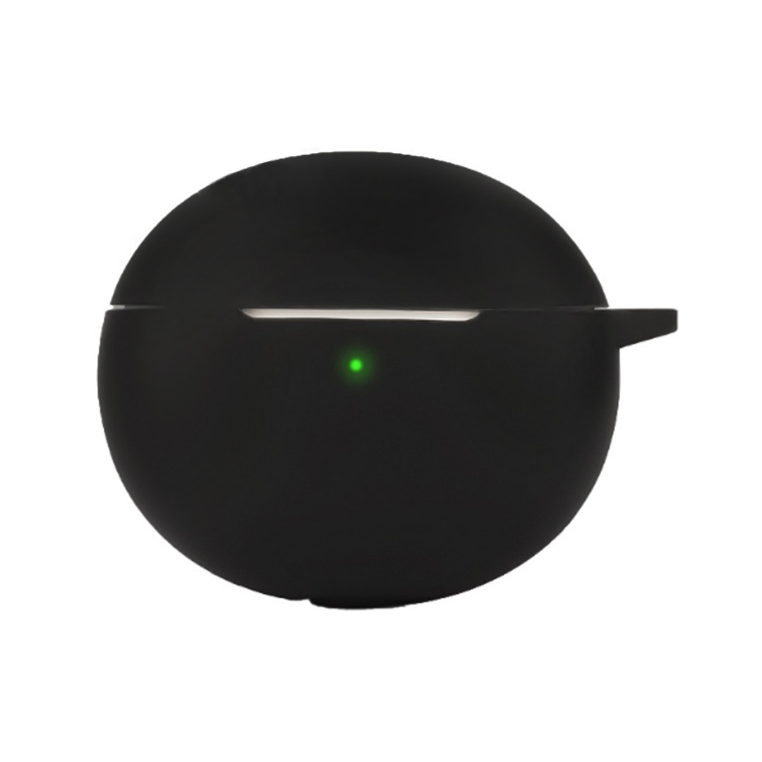 Силіконовий чохол для навушників Oppo Enco Air 3i (ETE91) | чохол + карабін | чорний