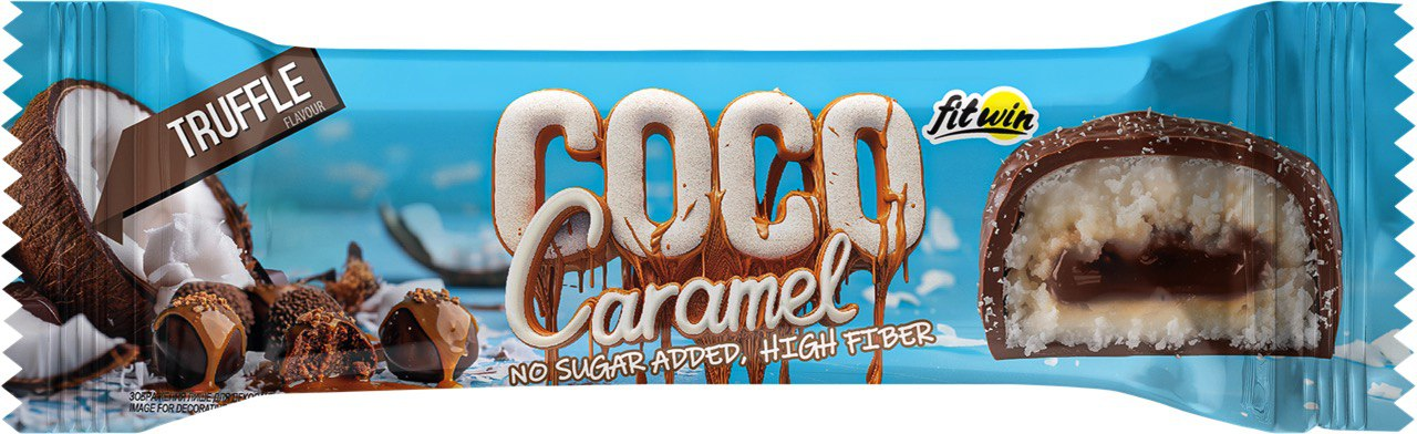 Батончик FitWin Coco Caramel 40 g (Truffle), фото 1
