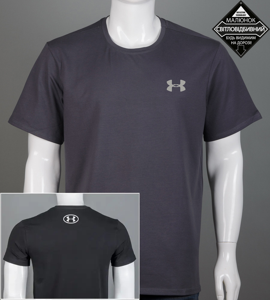 Футболка супер-батал Under Armour 2411сб (Уп.2шт 5XL,6XL), Графіт