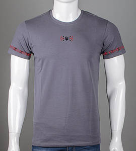 Футболка чоловіча Орнамент 2415м (Уп.4шт M-XXL), Сірий