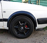 Накладки на арки (4 шт, чорні) для Volkswagen Golf 2, фото 2
