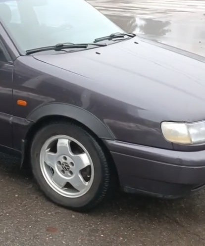 Накладки на арки (4 шт, чорні) для Volkswagen Passat B4 1993-1996 рр, фото 1