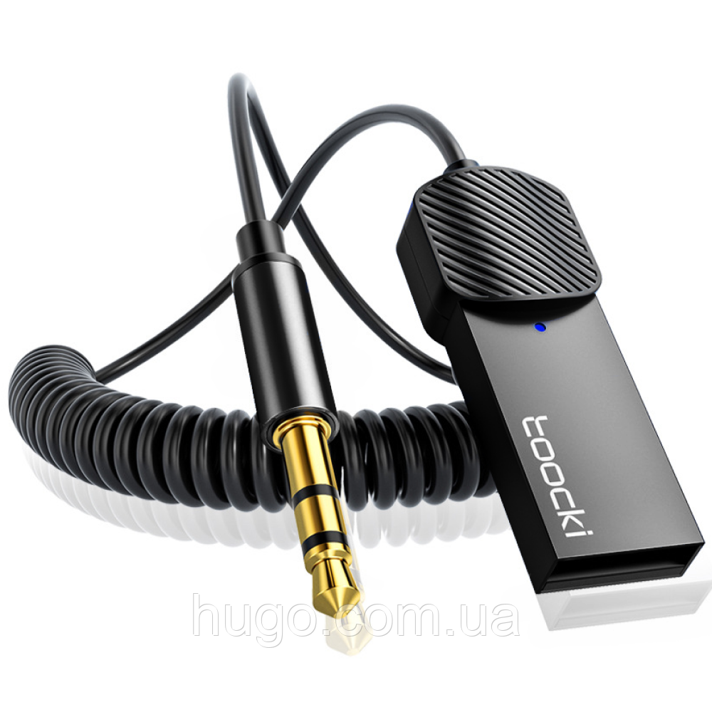 Bluetooth адаптер в авто USB AUX, Toocki / Аукс кабель / Бездротовий аудіоадаптер для автомобіля