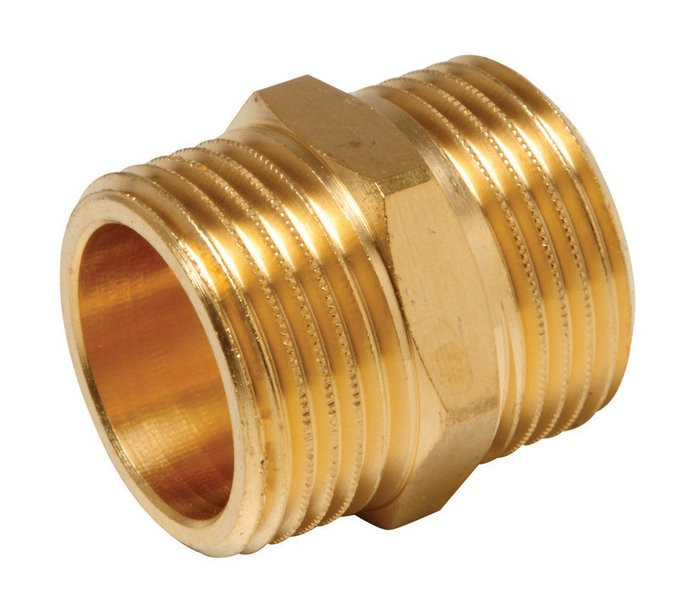 Перехід Ду 25 x 25 бочата L 25 mm латунь, фото 1