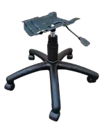 Комплект офісного крісла Хрестовина 640 мм, Піастра, Пневмопатрон, ролики. Запчастини крісла