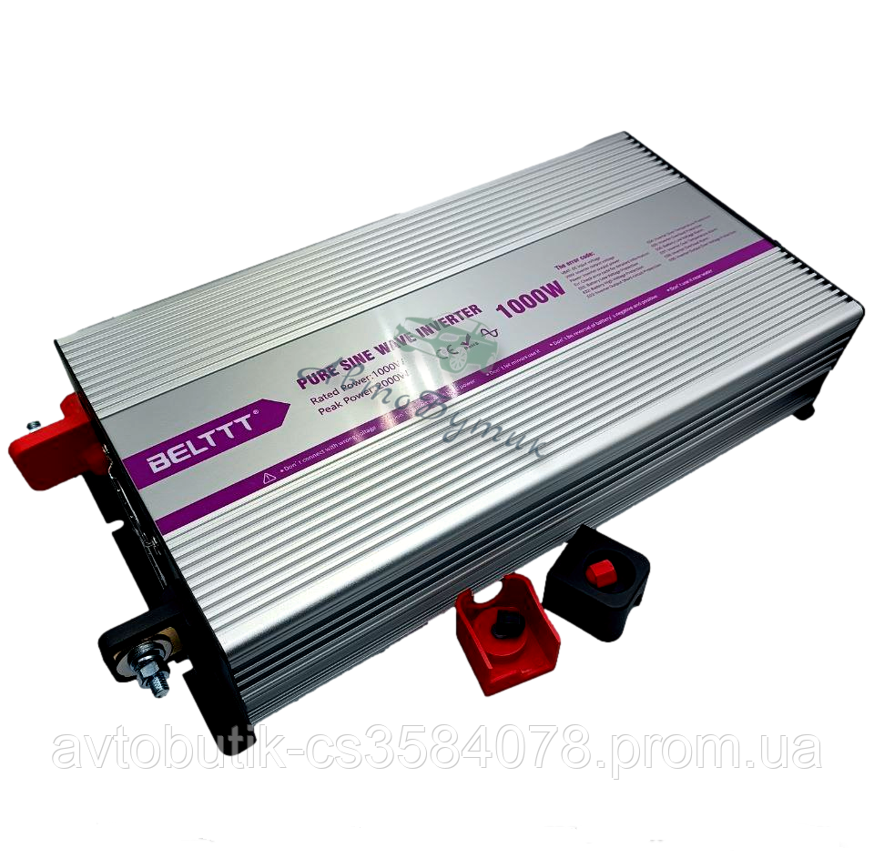 Перетворювач напруги BELTT 12V-220 1000W Чиста синусоїда, фото 1