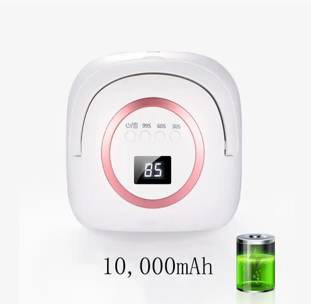 Бездротова UV/LED лампа S40 для сушіння гель лаку, всіх видів гелю (на акумуляторі 10000 mAh), 72 Вт.