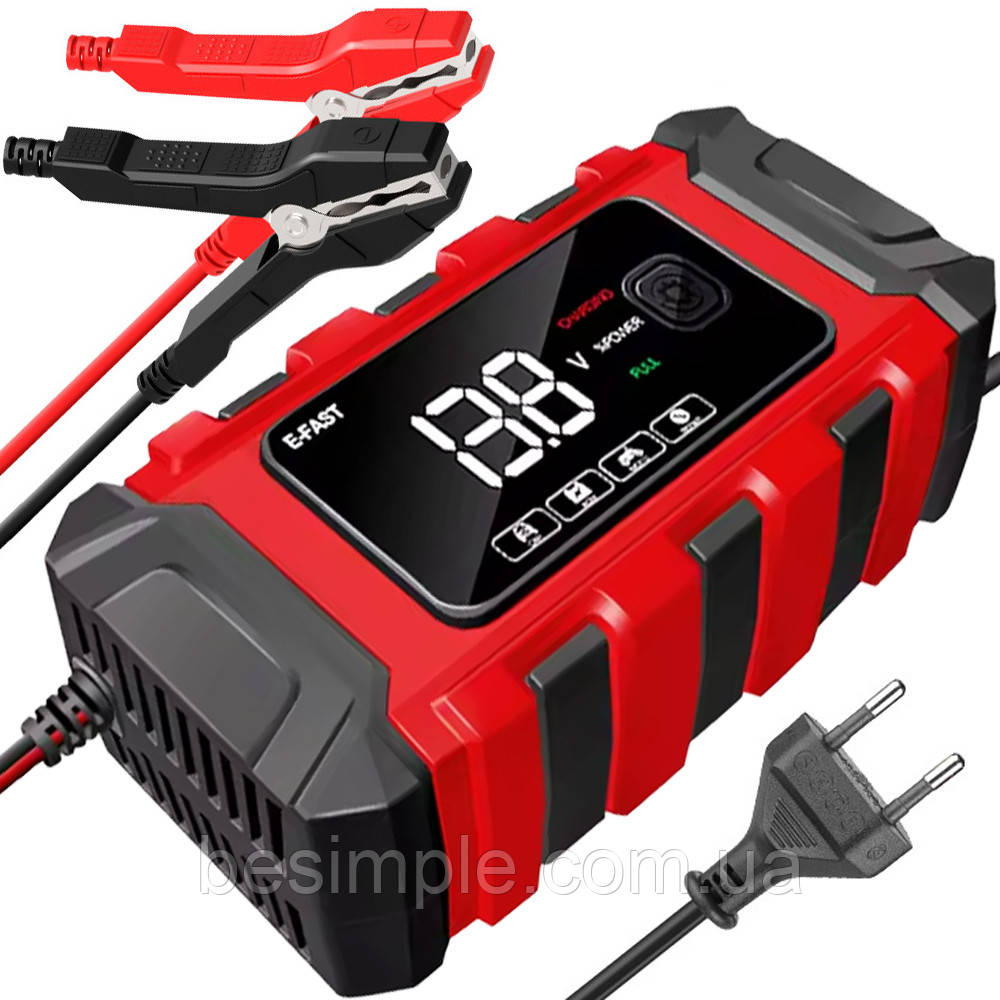Зарядний пристрій для акумуляторів 12V, 6А, BATTERY CHARGER TK360 / Імпульсне зарядне для автомобіля