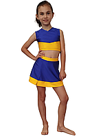 Костюм черлідерші для занять черлідингом. Спідниця з шортами і Топ.