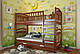 Дитяче двоярусне дерев'яне ліжко Смайл, фото 5