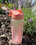 Пляшка для води CASNO 800 мл KXN-1246 Рожева, фото 3