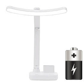 Настільна лампа 1968 (7 Вт.) на підставці та акумуляторі, яскрава при відключеннях світла працює довго