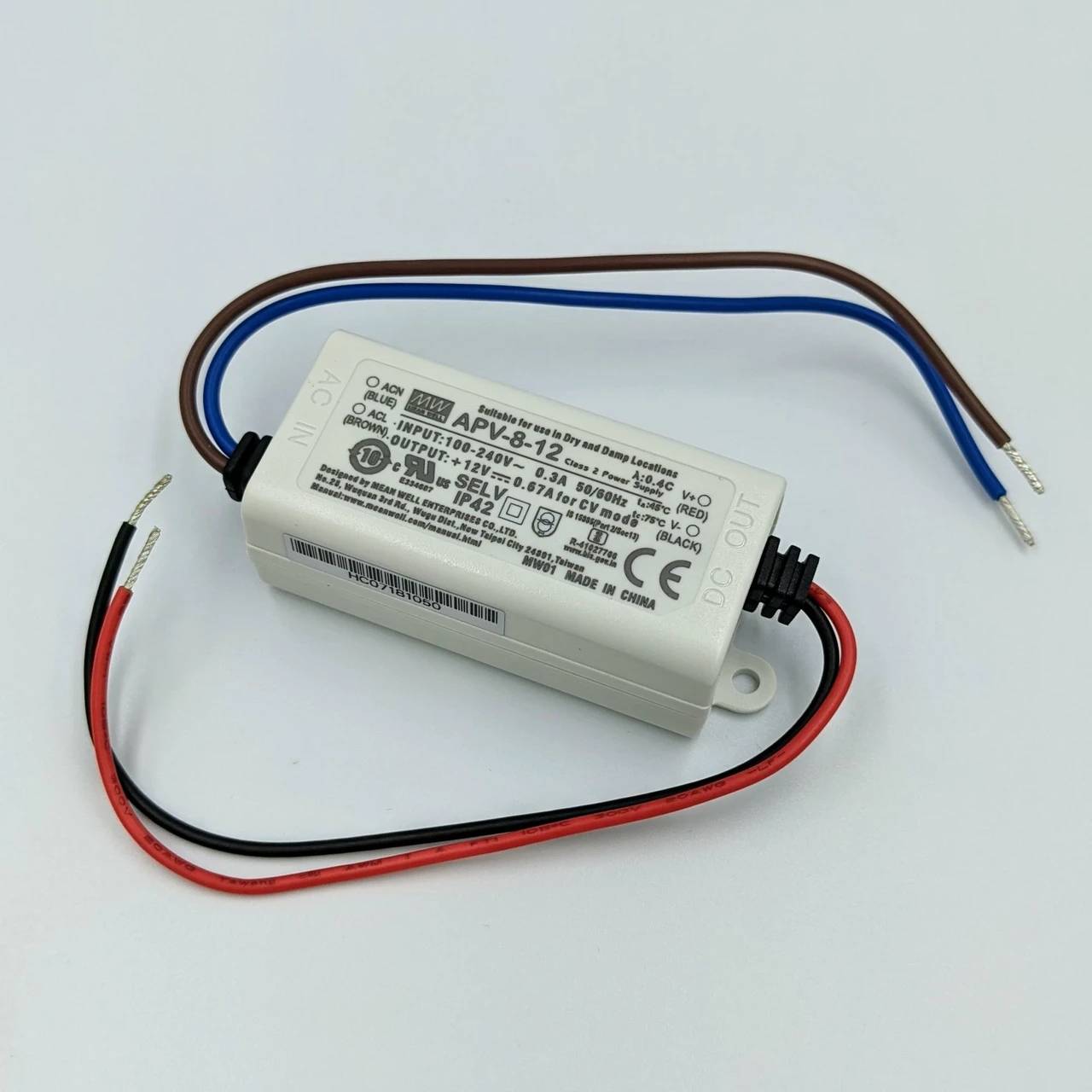 Блок живлення драйвер Mean Well 8W 12V IP42 APV-8-12