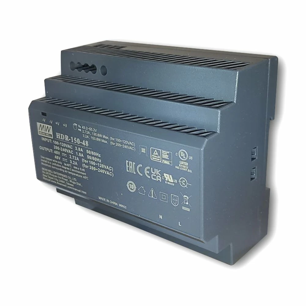 Блок живлення Mean Well на DIN-рейку 153.6W 3.2A 48V HDR-150-48