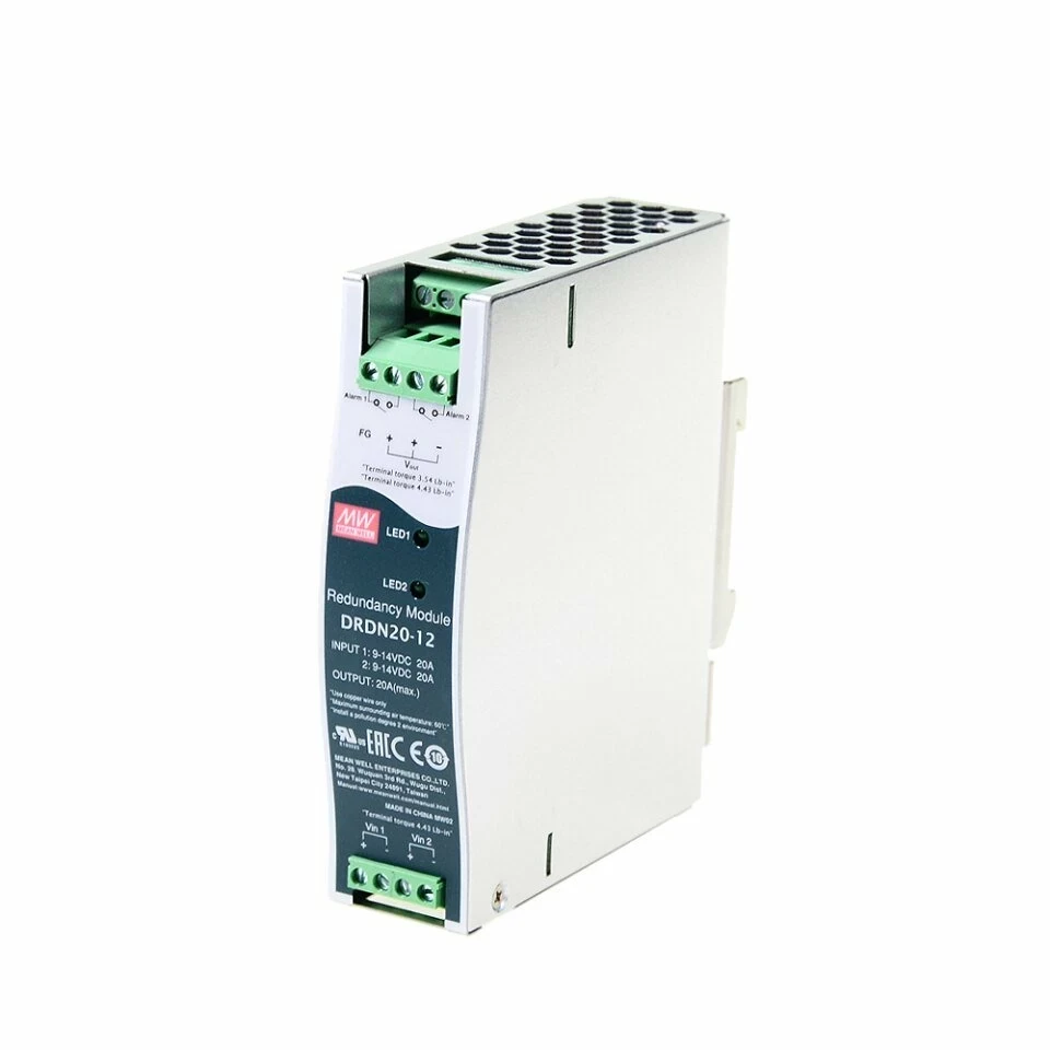 Блок живлення на DIN-рейку Mean Well 20A 12V DRDN20-12