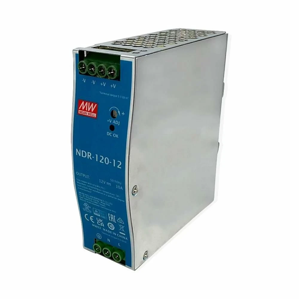 Блок живлення на DIN-рейку Mean Well 120W 10A 12V NDR-120-12