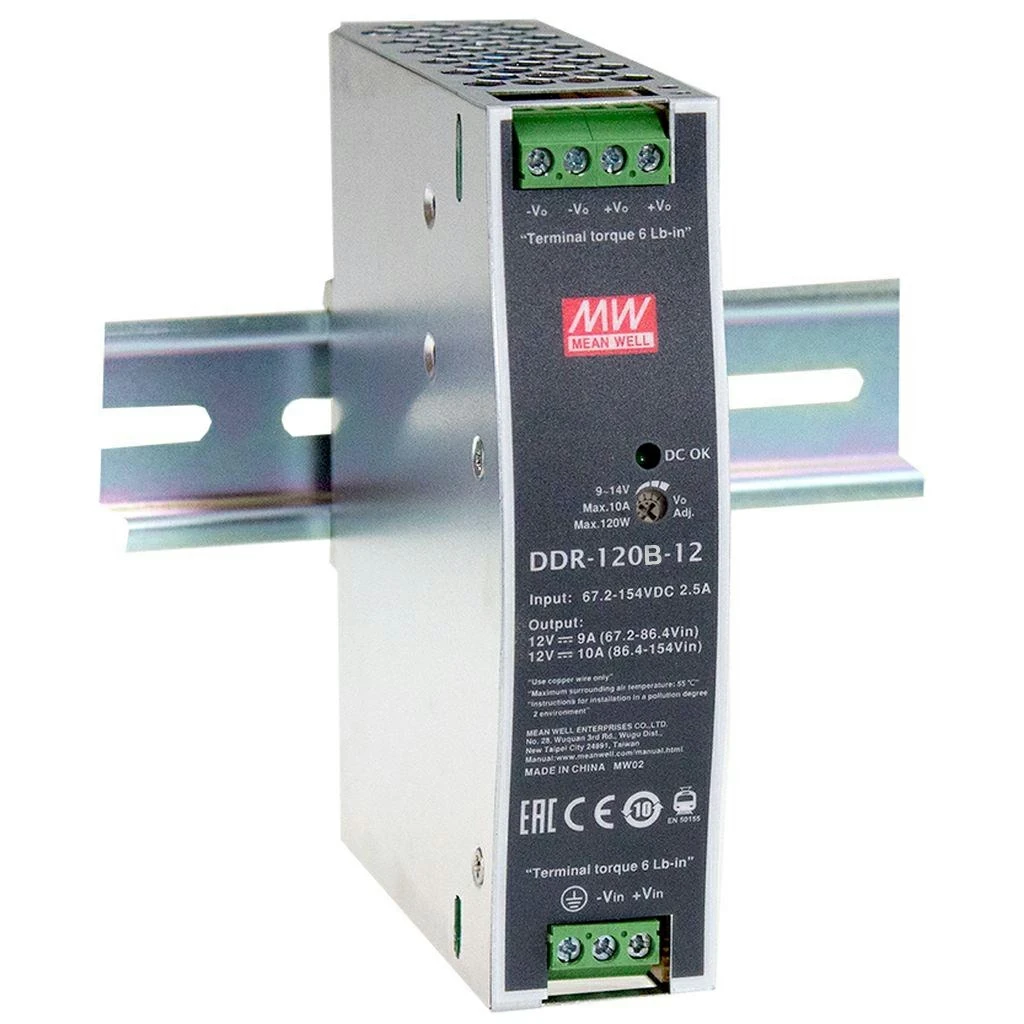 Блок живлення Mean Well на DIN-рейку 120W 2.5A 48V DDR-120B-48