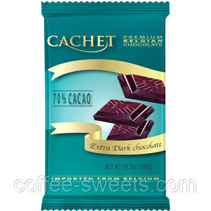 Шоколад Cachet 300 г екстра чорний 70%, фото 2
